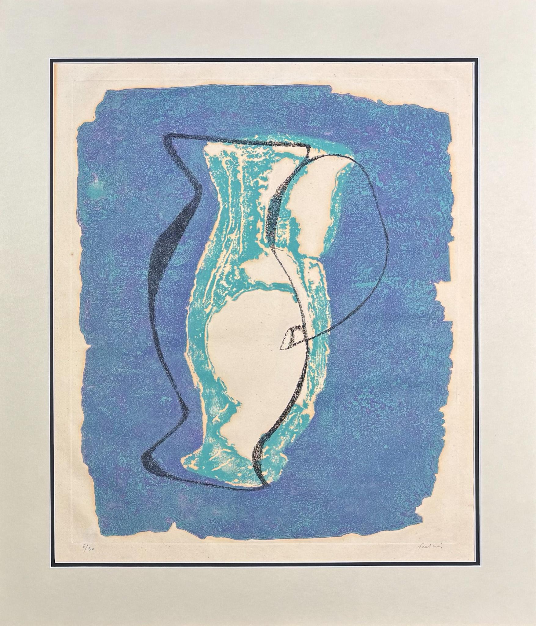 Jean Fautrier (1898-1964) - Le pichet - Eau-forte et aquatinte sur papier - 1947 en vente 1