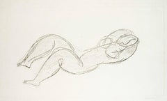 Nu - Etching by J. Fautrier - 1937