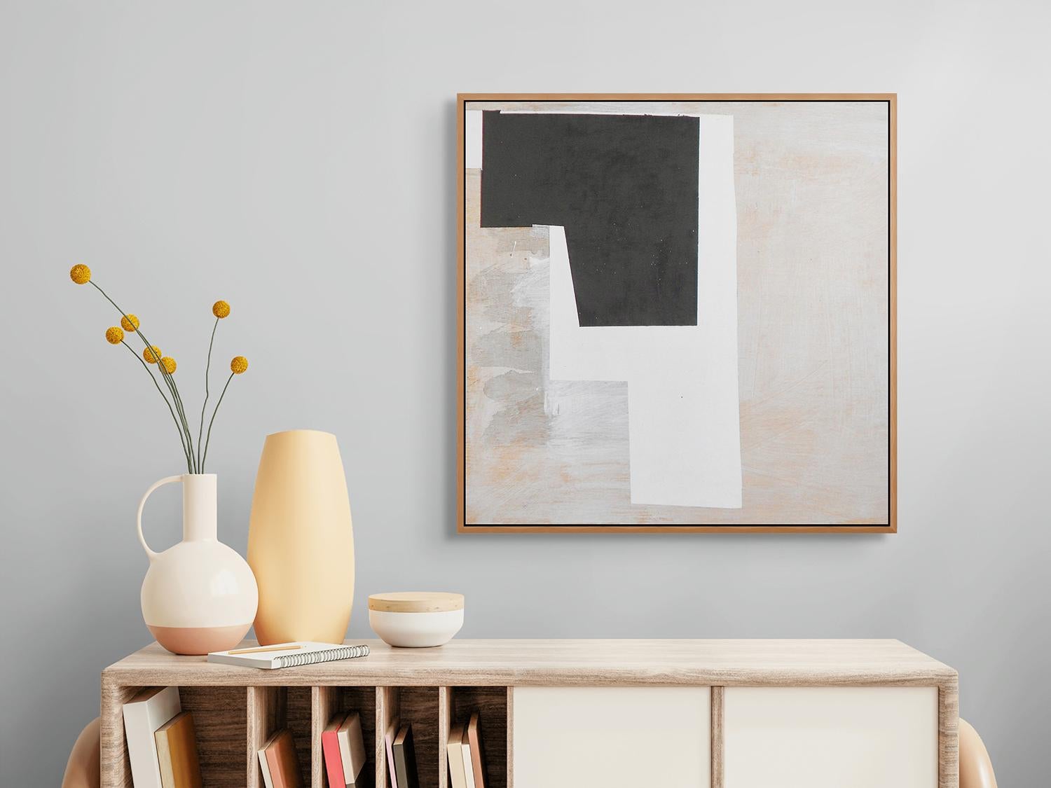 Dip (Pittura astratta) - Painting di Jean Feinberg
