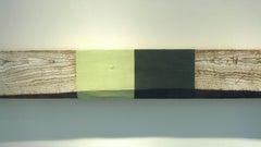 "Crepuscolo" Astratto geometrico dipinto a olio su legno in tecnica mista Greene & Greene