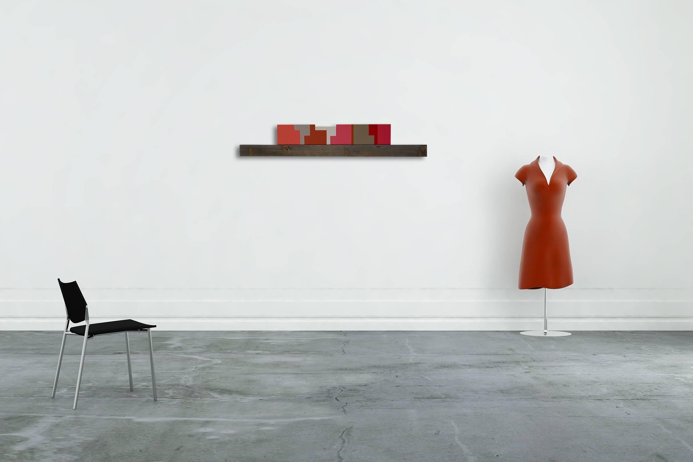 Rachet Red (Pittura astratta) - Painting di Jean Feinberg