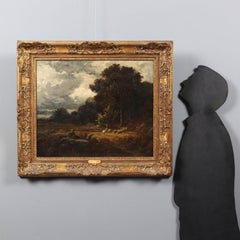 Landscape with Shepherdess and Sheep 19th century
