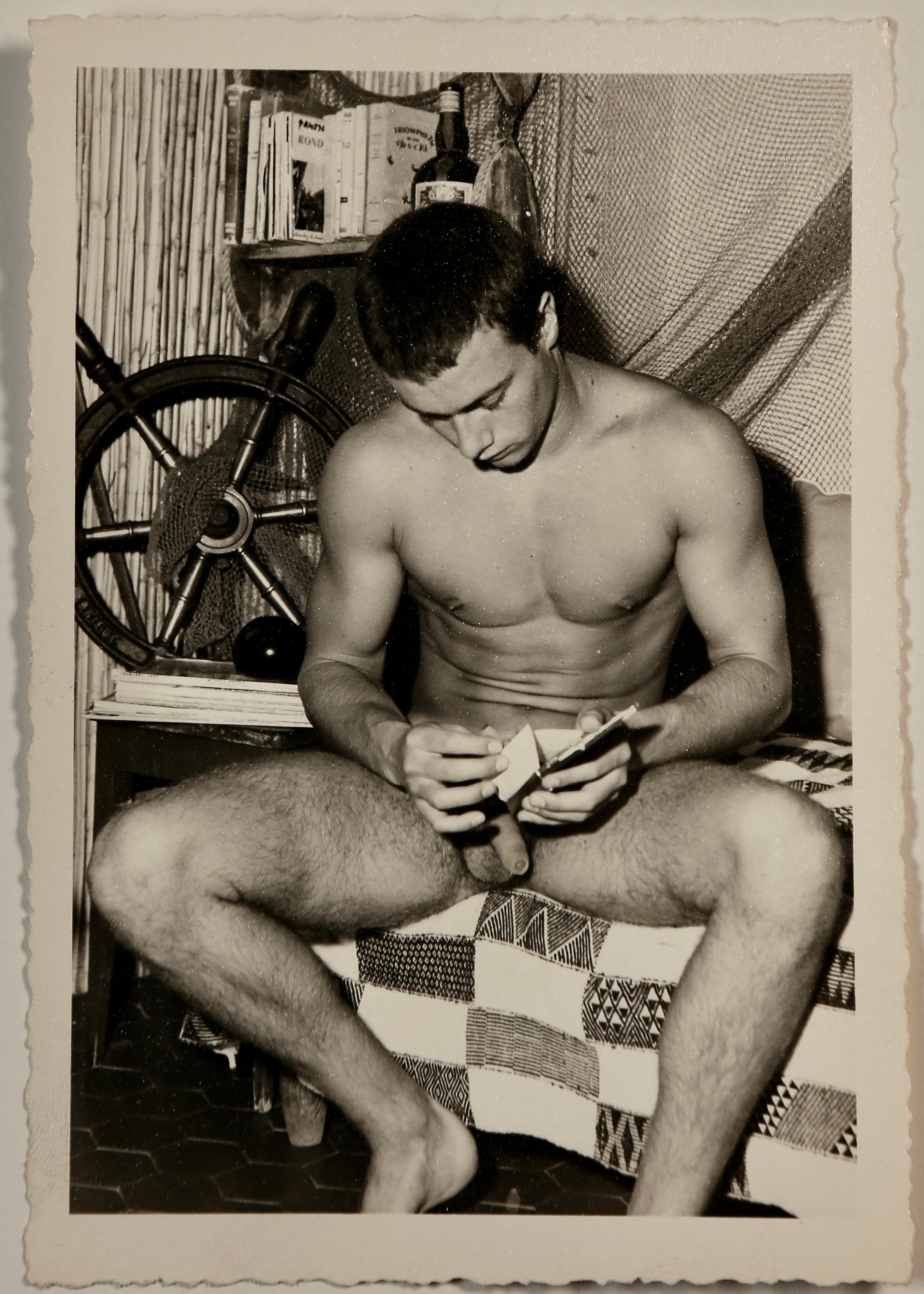 JEAN FERRERO FRENCH PHYSIQUE PHOTOGRAPHER 1960er Jahre Vintage Set & Original Bücherregale im Angebot 5