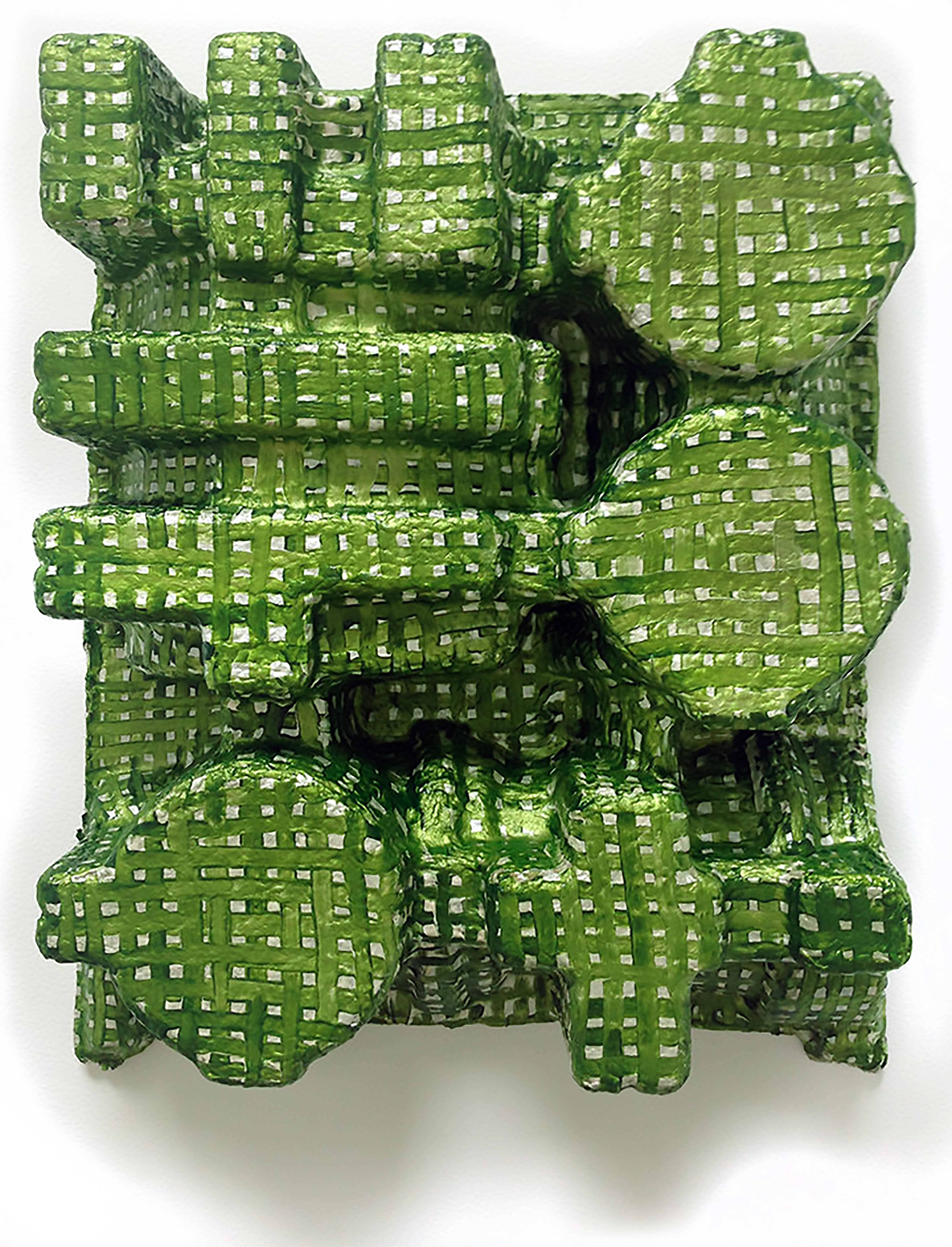 Jean Foos Abstract Sculpture – Verde Viento