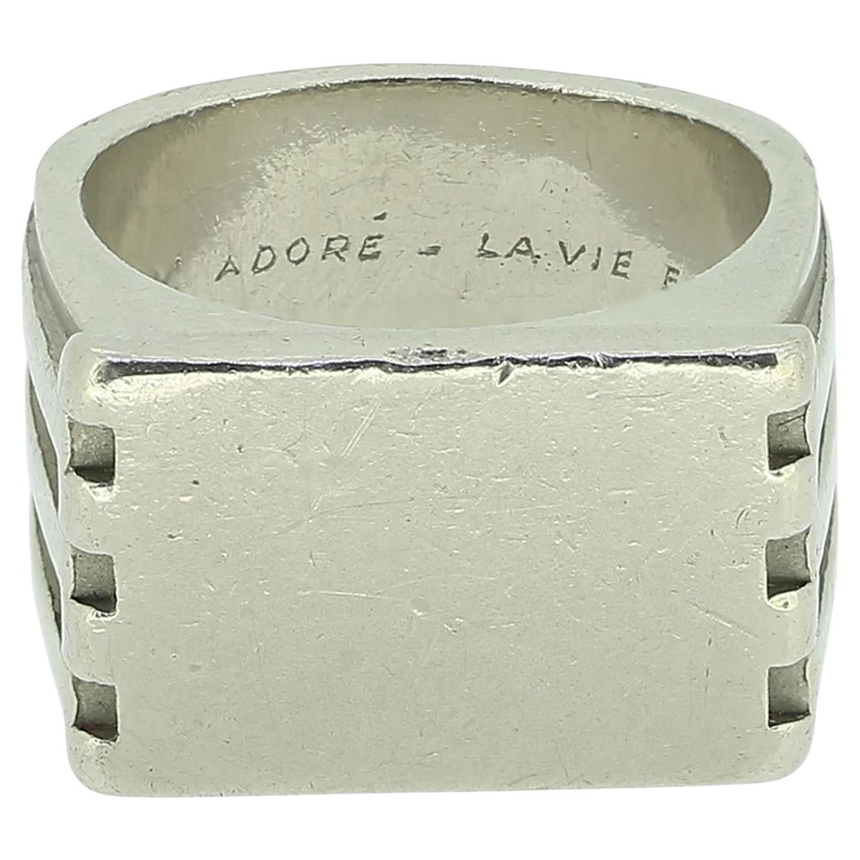 Jean Fouquet Art Deco Heavy Ring en vente