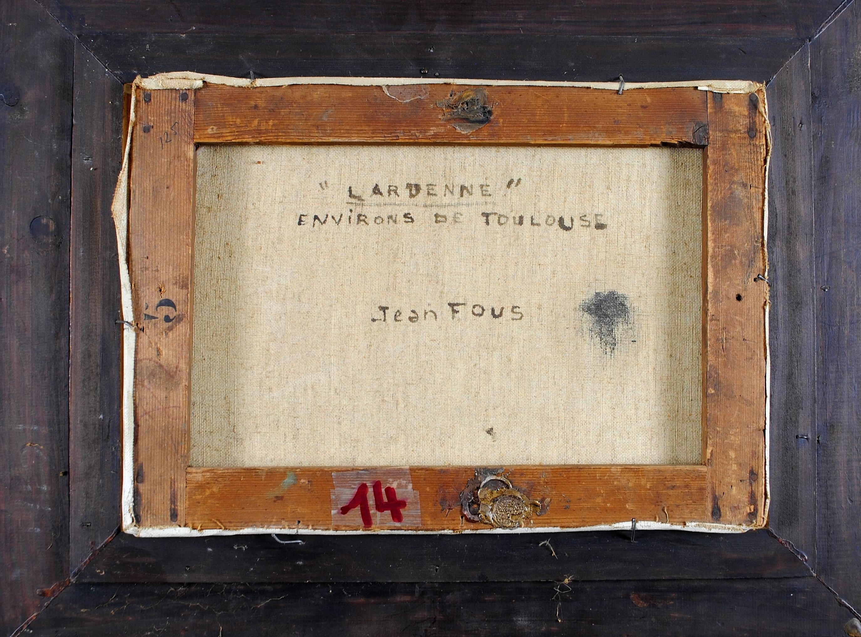 Lardenne, Toulouse - Mediados del siglo XX Sur de Francia Naïf francés Pintura al óleo en venta 6