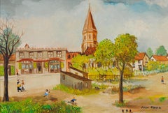 Lardenne, Toulouse - Mid 20th Century South France French Naïf Oil Painting