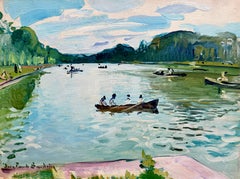 Le Grand Canal de Versailles" di Jean-Franck Baudoin (1870 - 1961) Francese
