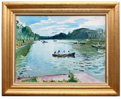 Le Grand Canal de Versailles" di Jean-Franck Baudoin (1870 - 1961) Francese