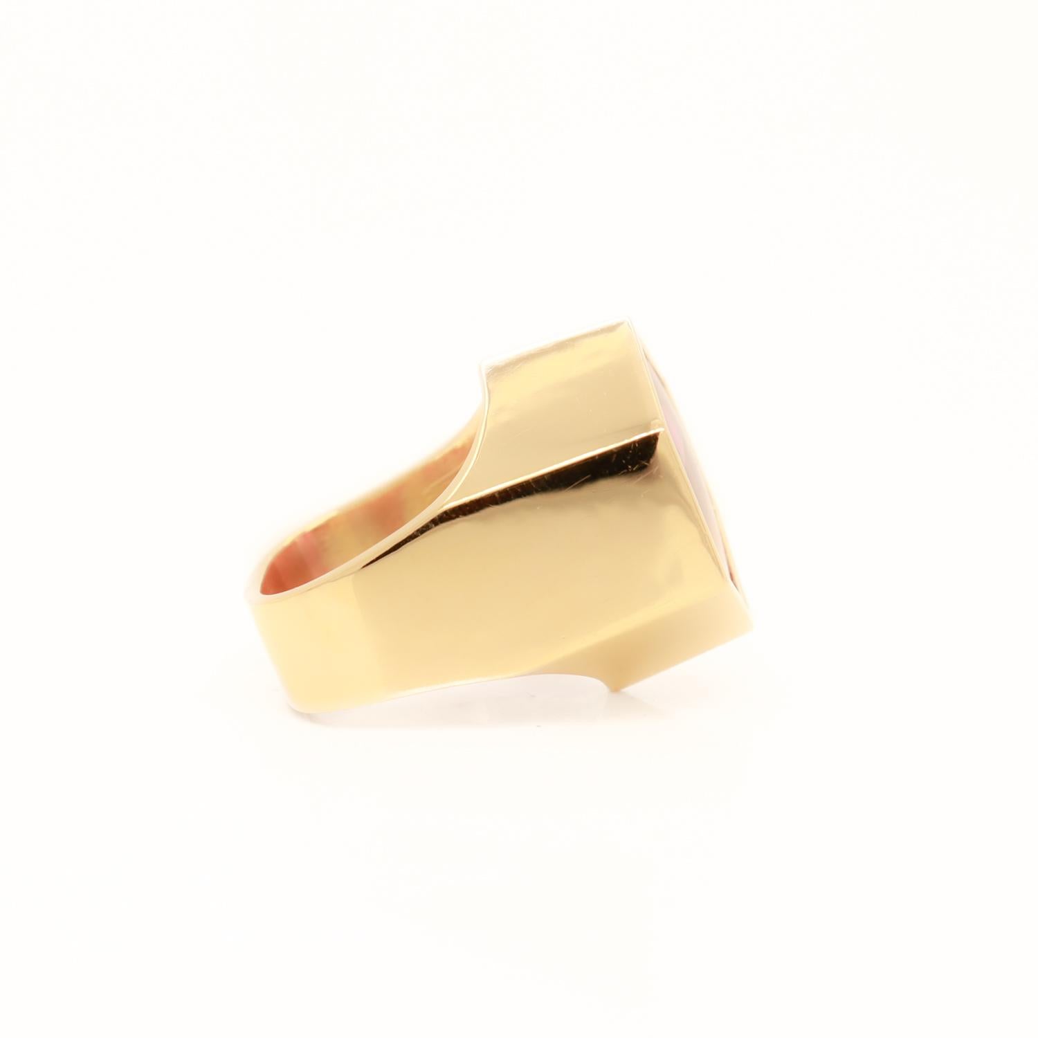 Jean Francois Albert Cocktail-Ring, 18 Karat Gold & rosa Turmalin im Fancy-Schliff 5