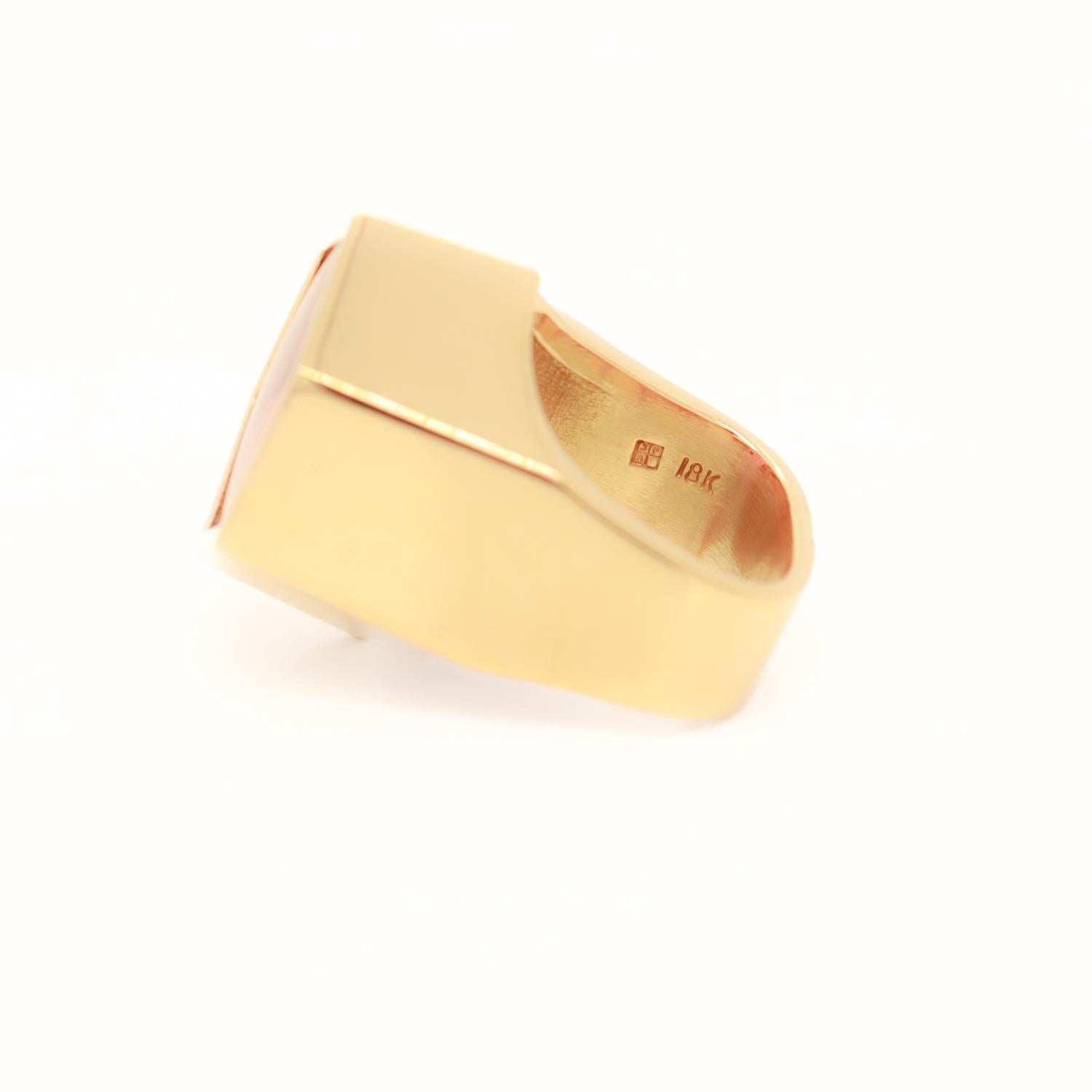 Jean Francois Albert Cocktail-Ring, 18 Karat Gold & rosa Turmalin im Fancy-Schliff 6