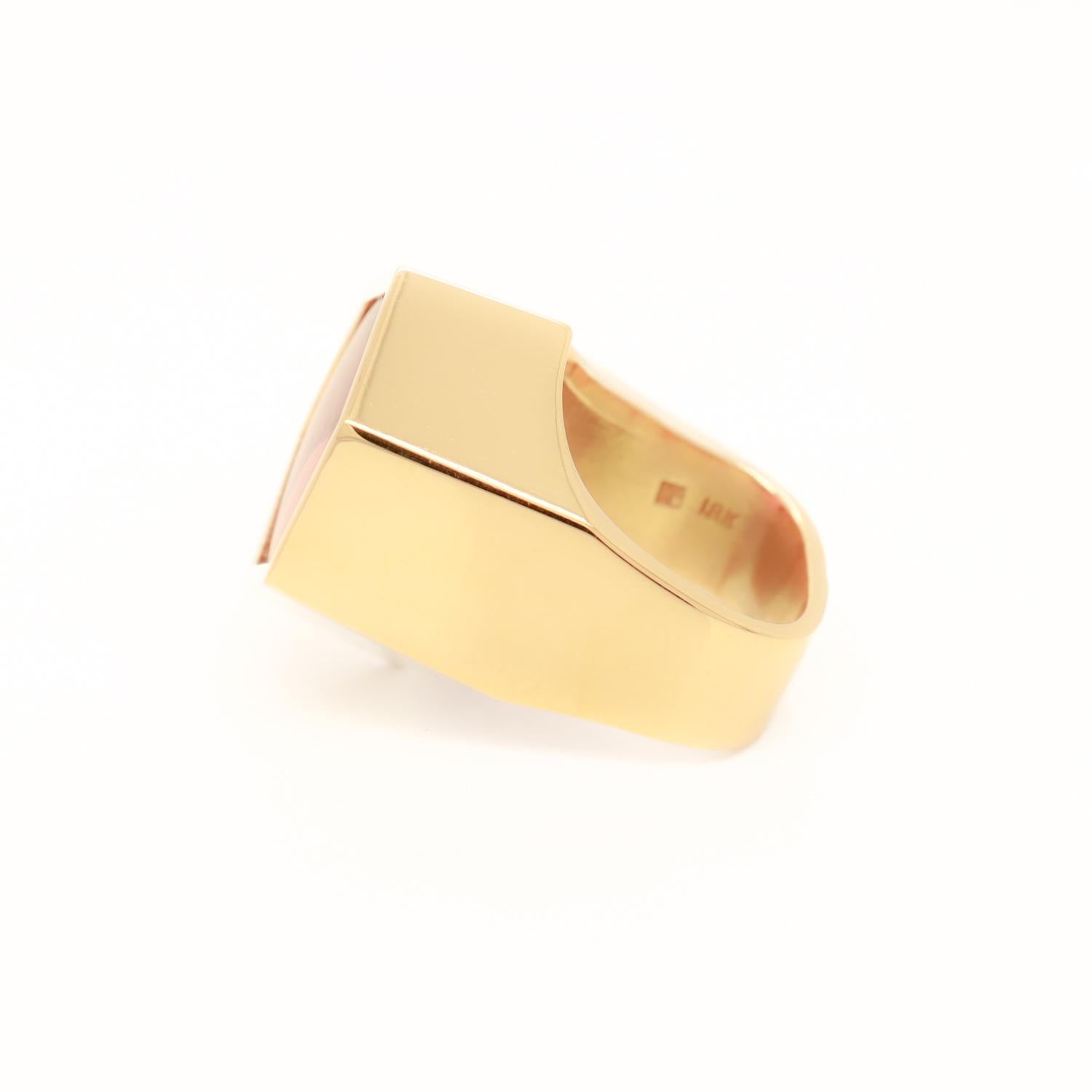 Jean Francois Albert Cocktail-Ring, 18 Karat Gold & rosa Turmalin im Fancy-Schliff 3