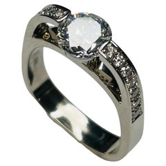 Jean-François Albert 18K White Gold Diamond Engagement Ring