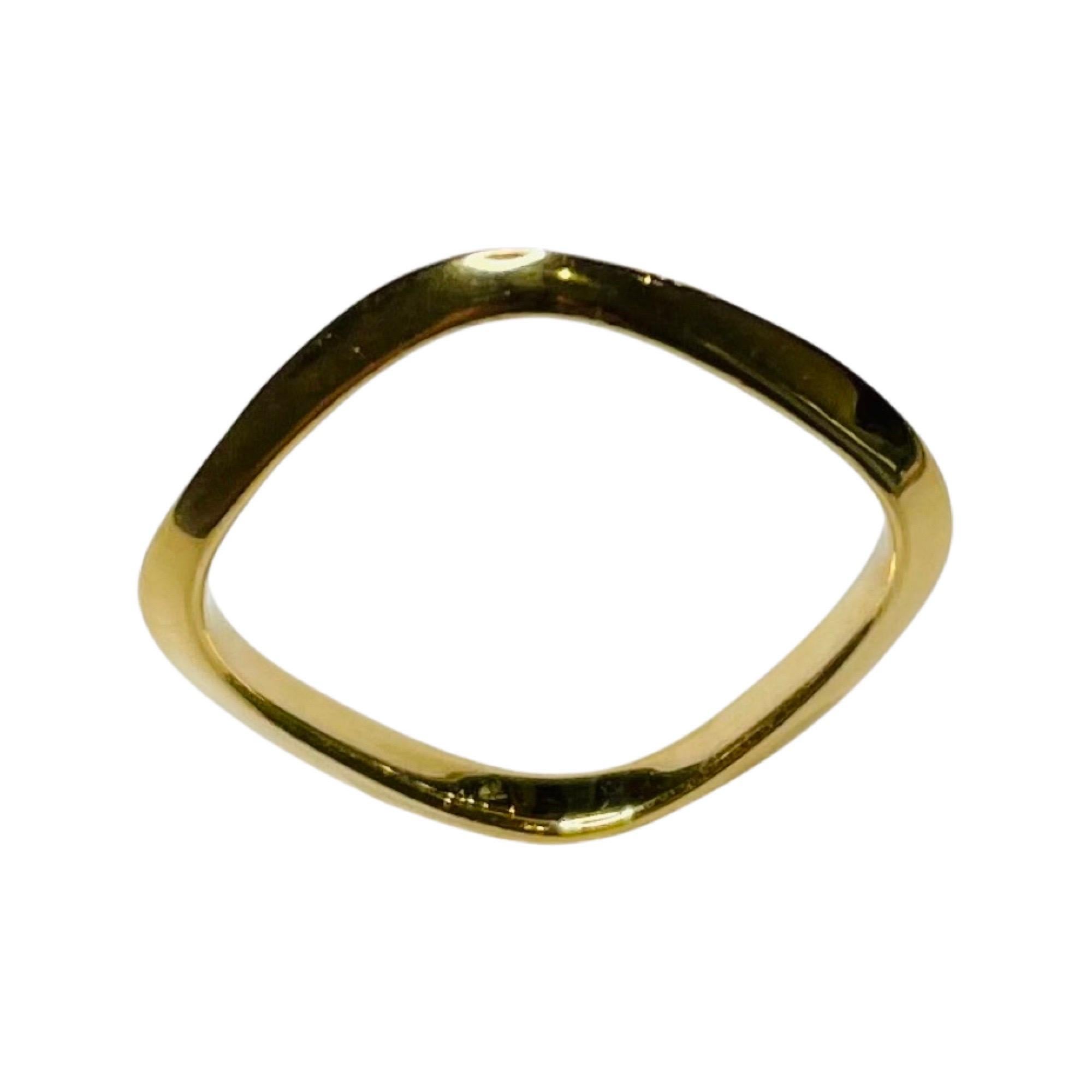 Jean-Francois Albert 18K Yellow Gold Square Domed Band In New Condition For Sale In Kirkwood, MO