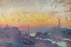 5 oil sketches by Jean Frank Baudoin  o2 sketches also have  on back recto.verso