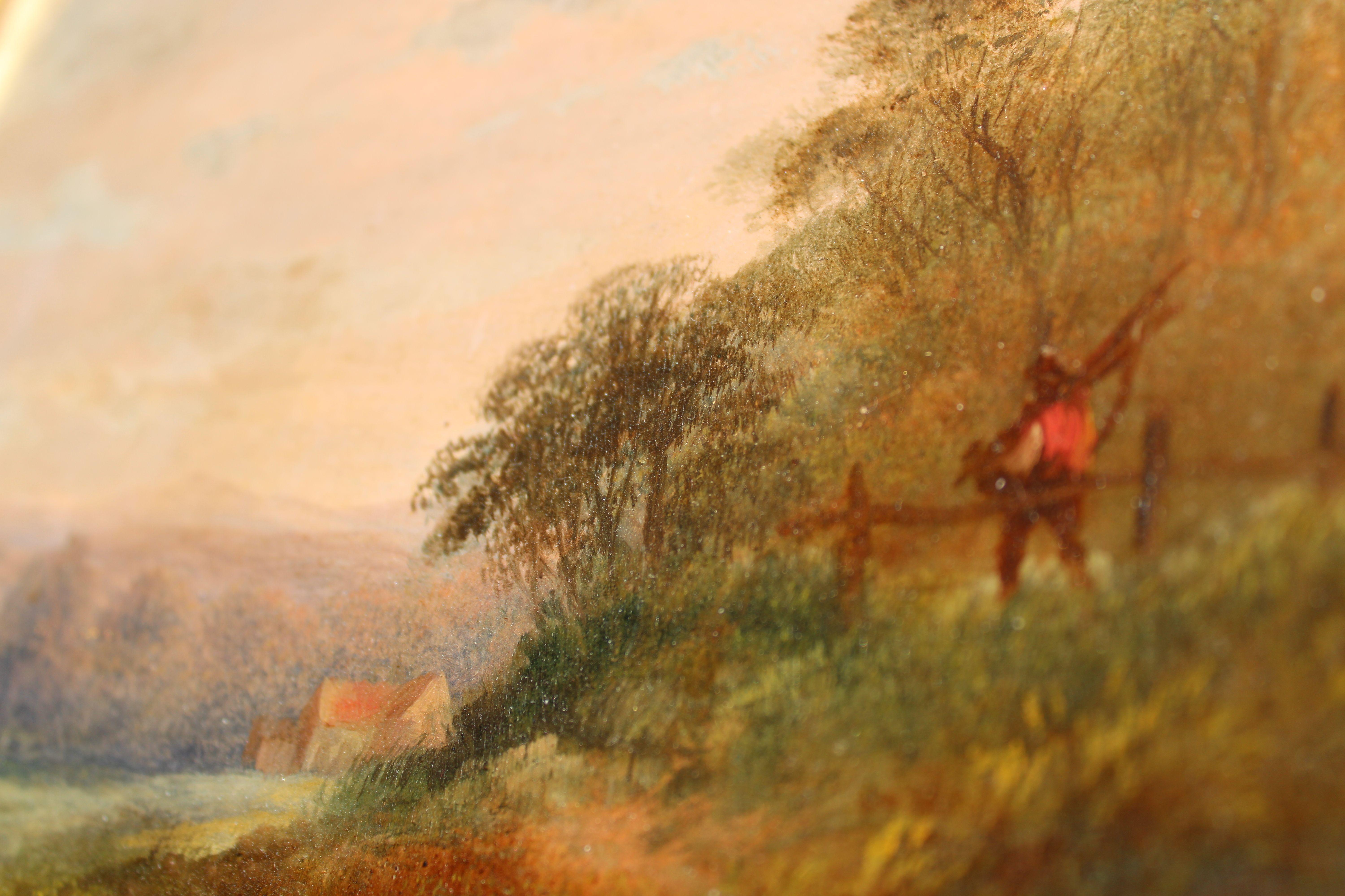 French landscape  Oil on cardboard 22.5x30 cm in vendita 2