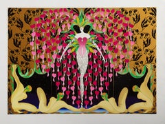 Mother Nature, Art-Déco-Raumteilerdruck von Jean-Francois Ibos