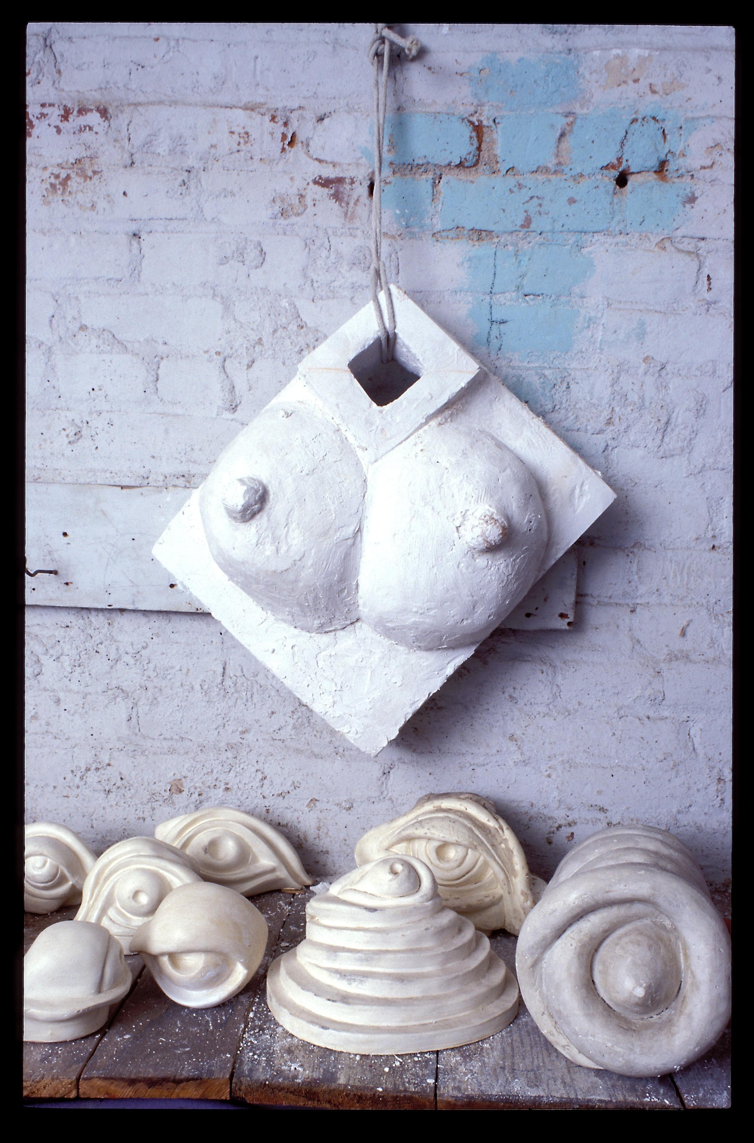 Jean-Francois Jaussaud's beautiful photograph of regard, a work by Louise Bourgeois, is a symphony of whites and blues.

             