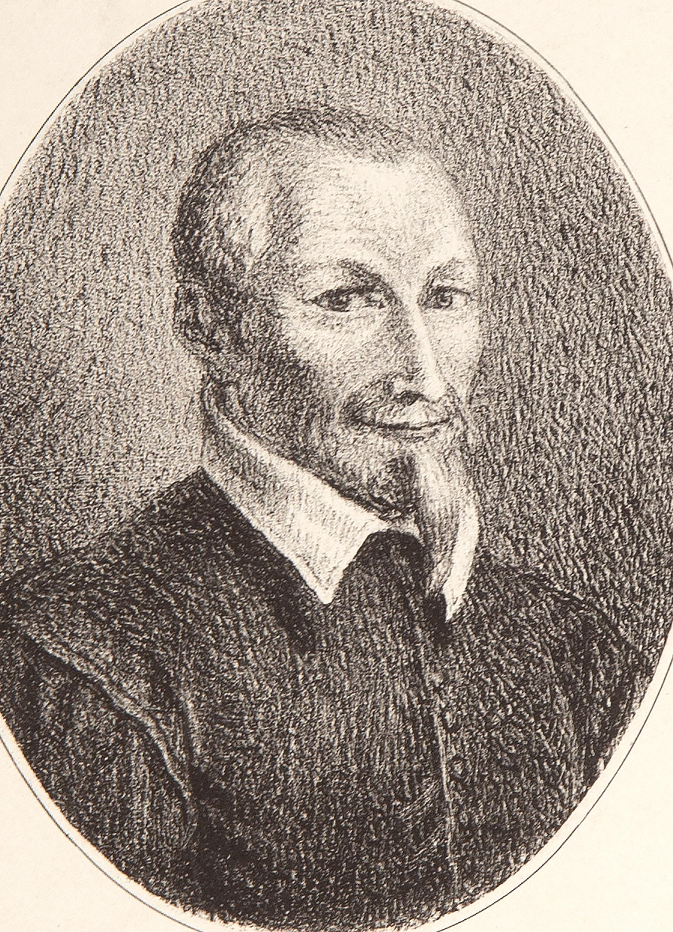  Jean-Francois Millet, French (1814 - 1875) -  Portrait d'Olivier de Serres, Year: 1858, Medium: Lithograph, Image Size: 5 x 3.25 inches, Size: 9.5 x 6.25 in. (24.13 x 15.88 cm), Reference: Delteil 23, Description: From the collection of the late