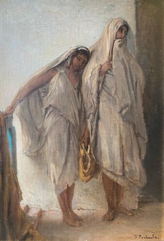 ‘Oriental Girls - Mediants à Tanger’, Jean François Portaels ( 1818 - 1895 )
