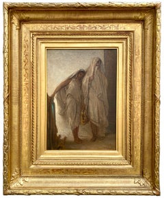 Ragazze orientali - Mediants à Tanger", Jean François Portaels ( 1818 - 1895 )