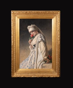 The Fragrance Of The Rose, 19th century by Jean Francois Portaels, (1818-1895)