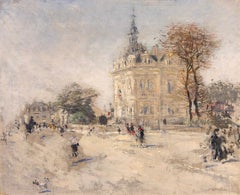 La Mairie d’Asnières-sur-Seine - JEAN-FRANÇOIS RAFFAËLLI - Oil on Canvas