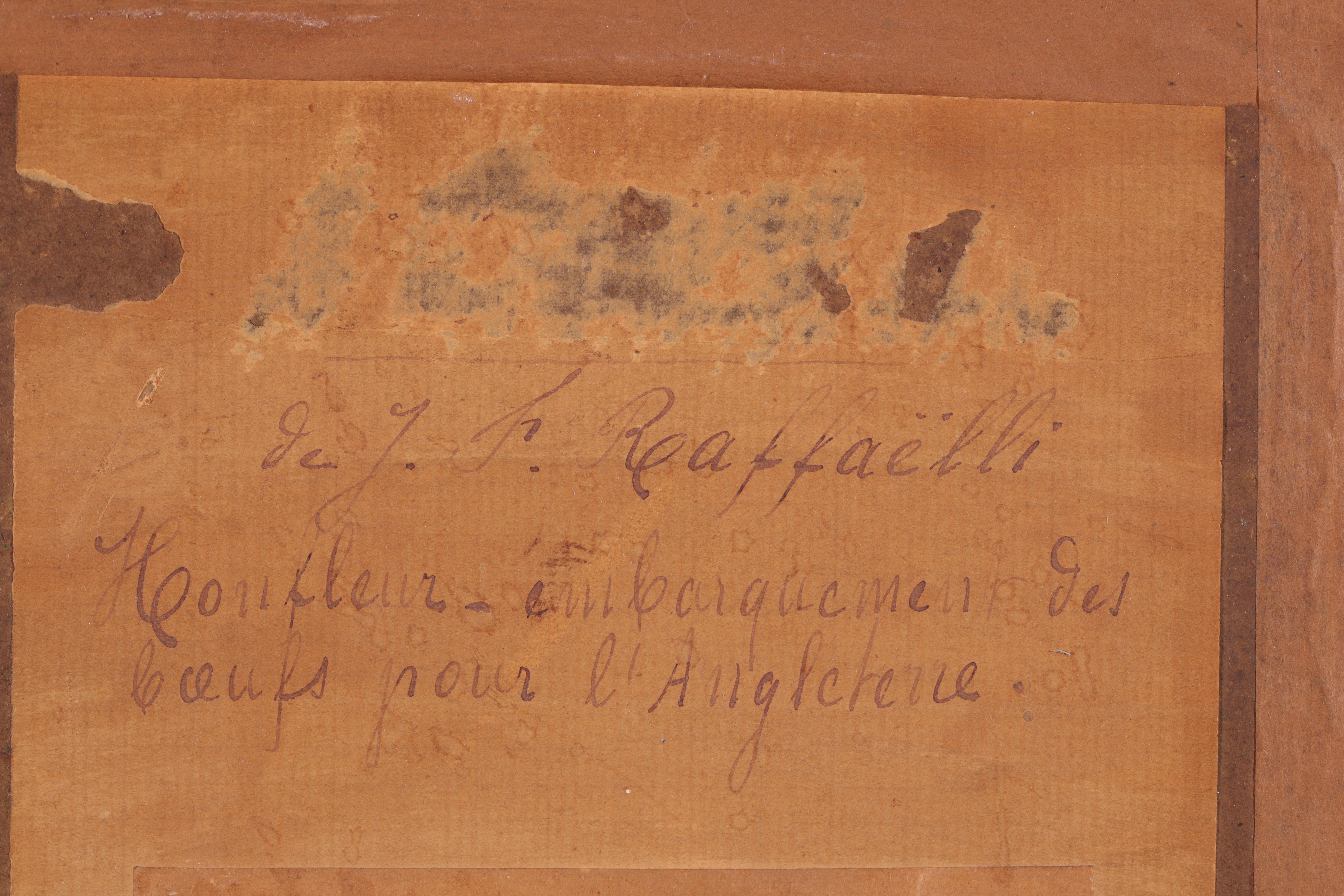 L'embarquement de boeufs – Impressionistisches Ölgemälde, Rinne von Jean Francois Raffaelli im Angebot 8