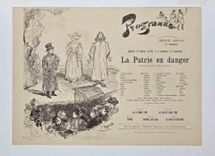 Programme for the Theatre – Lithographie von J. F. Raffaelli – 1889