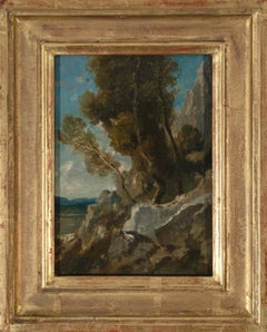 Study of trees on a rocky hillside