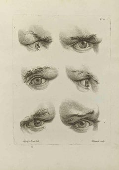 Antique Eyes - Etching by Jean François Poletnich - 1755