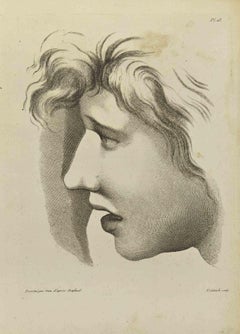 Antique Portrait after Raphael - Etching by Jean François Poletnich - 1755