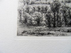 Einzigartiger Sonnenaufgang - Originalradierung, 1943