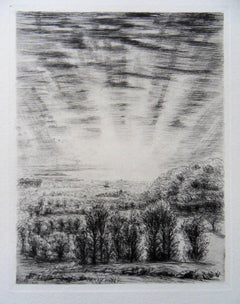 Superlative Sunrise - Original etching, 1943