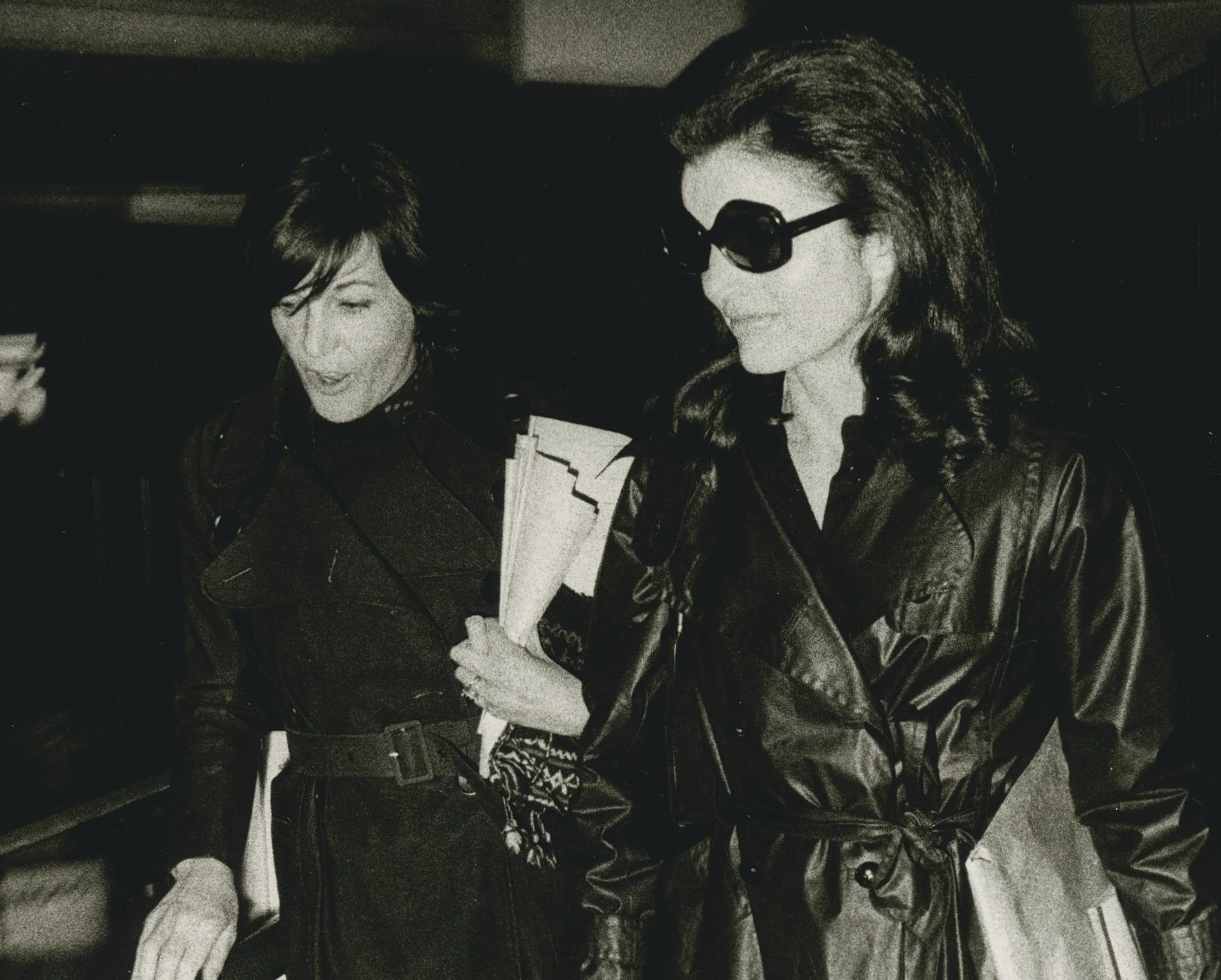 Jackie Onassis leaves Paris, France, 1970s - Modern Art by Jean-Gabriel Barthelemy