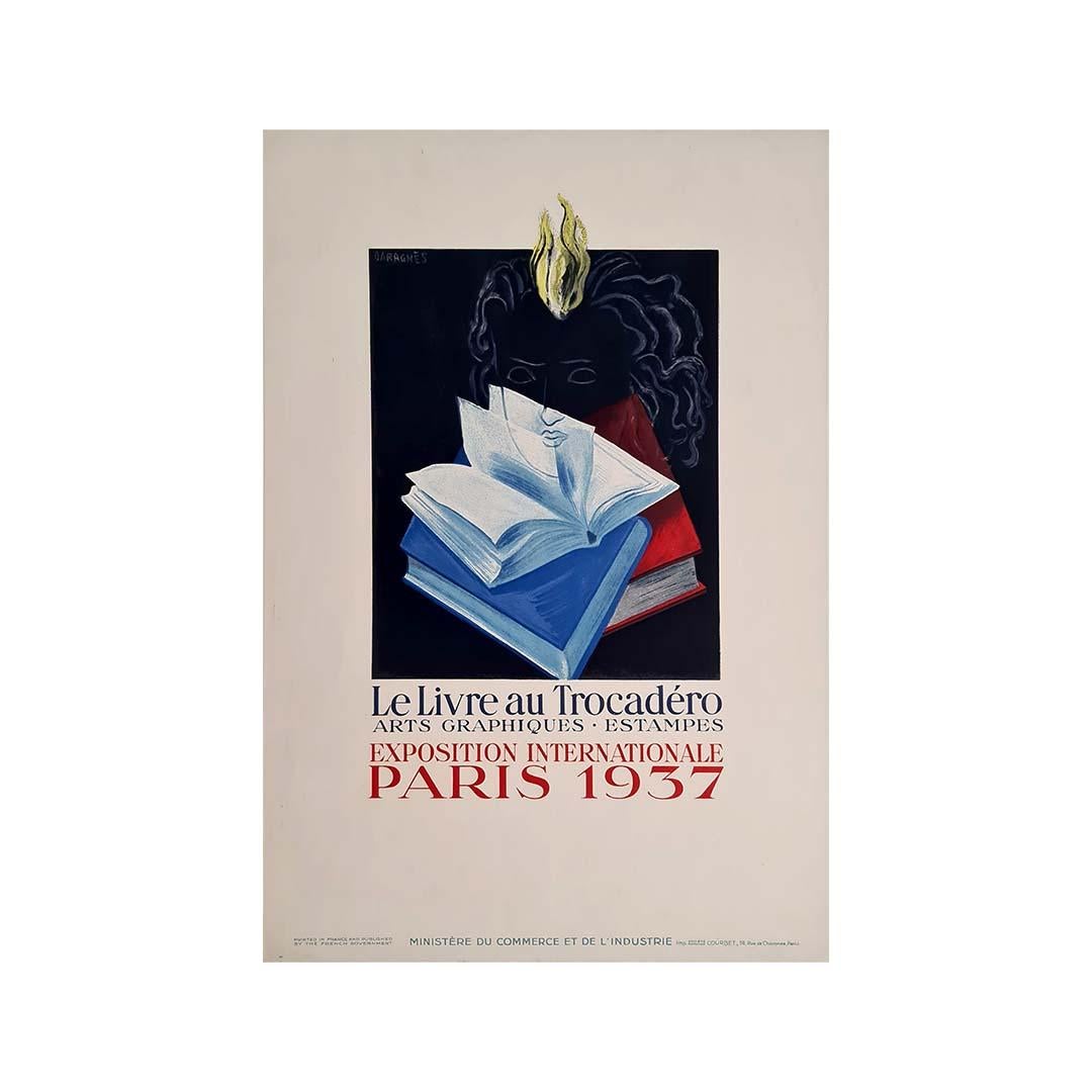 1937 Original-Ausstellungsplakat von Daragnès für 