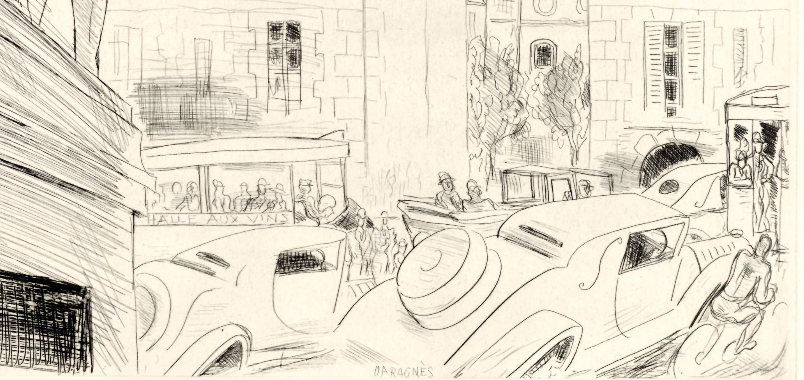 Présence de Paris, A La gloire à Paris, Jean Gabriel Daragnès – Print von Jean Gabriel Daragnès 