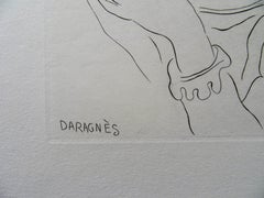 The Hug - Original etching, 1943