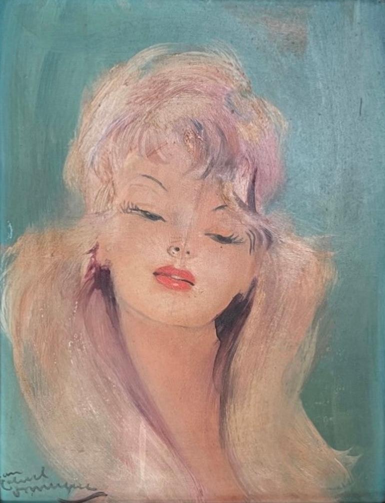 Aline la bionda - Painting di Jean-Gabriel Domergue
