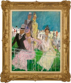 At the Races by Jean-Gabriel Domergue