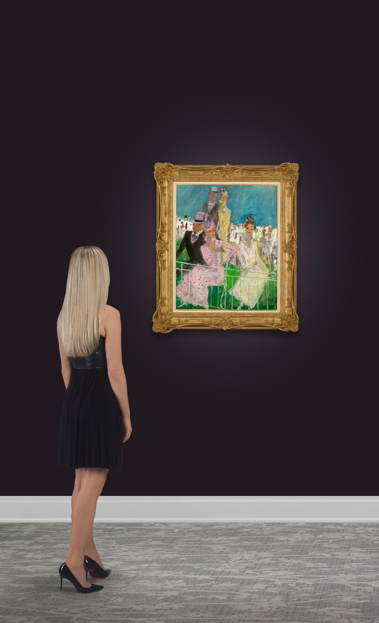 Auf der Rennbahn von Jean-Gabriel Domergue im Angebot 5