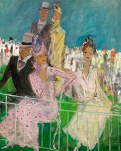 At the Races by Jean-Gabriel Domergue