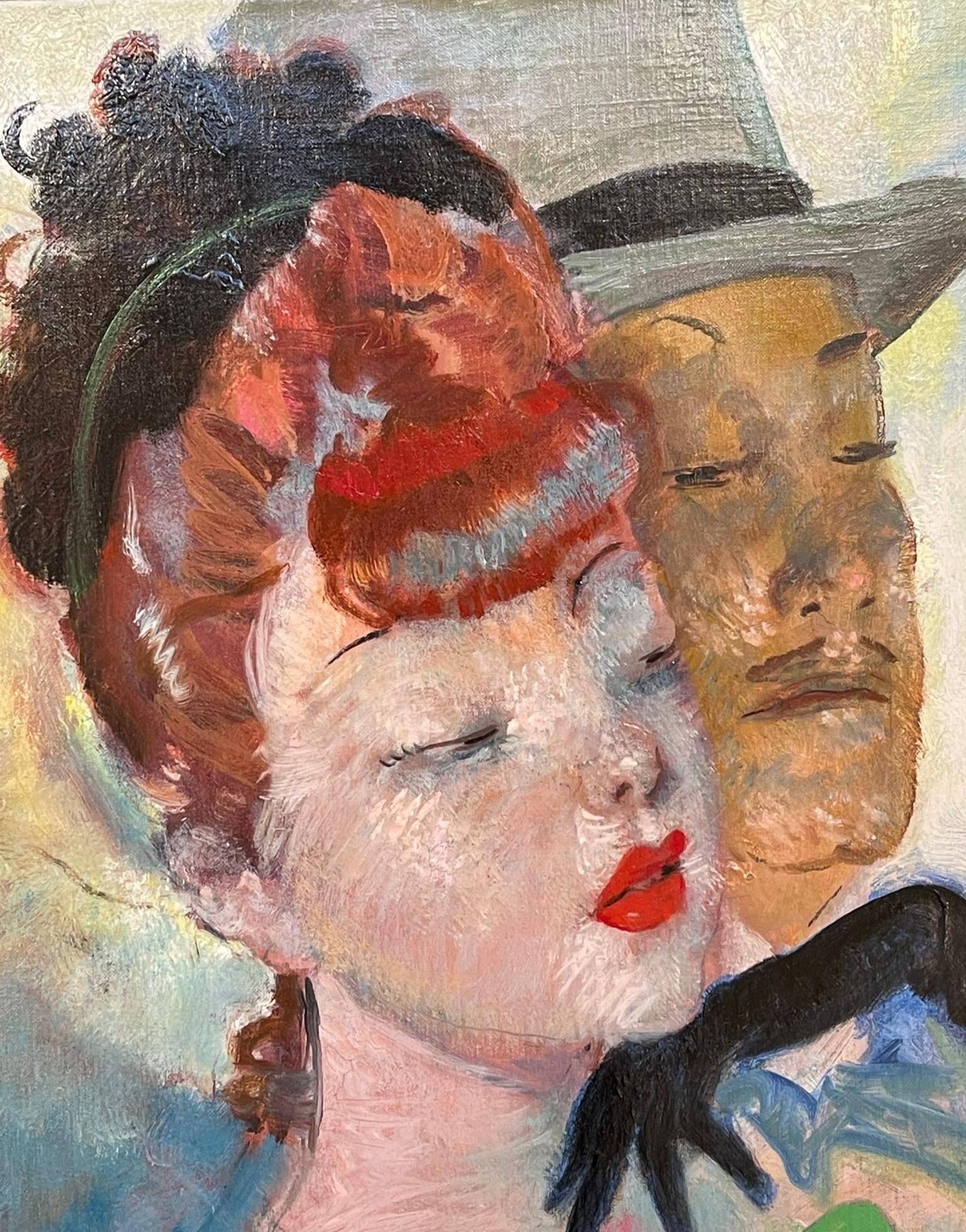 Schwarze Handschuhe, Jean-Gabriel Domergue (1889-1962) im Angebot 3