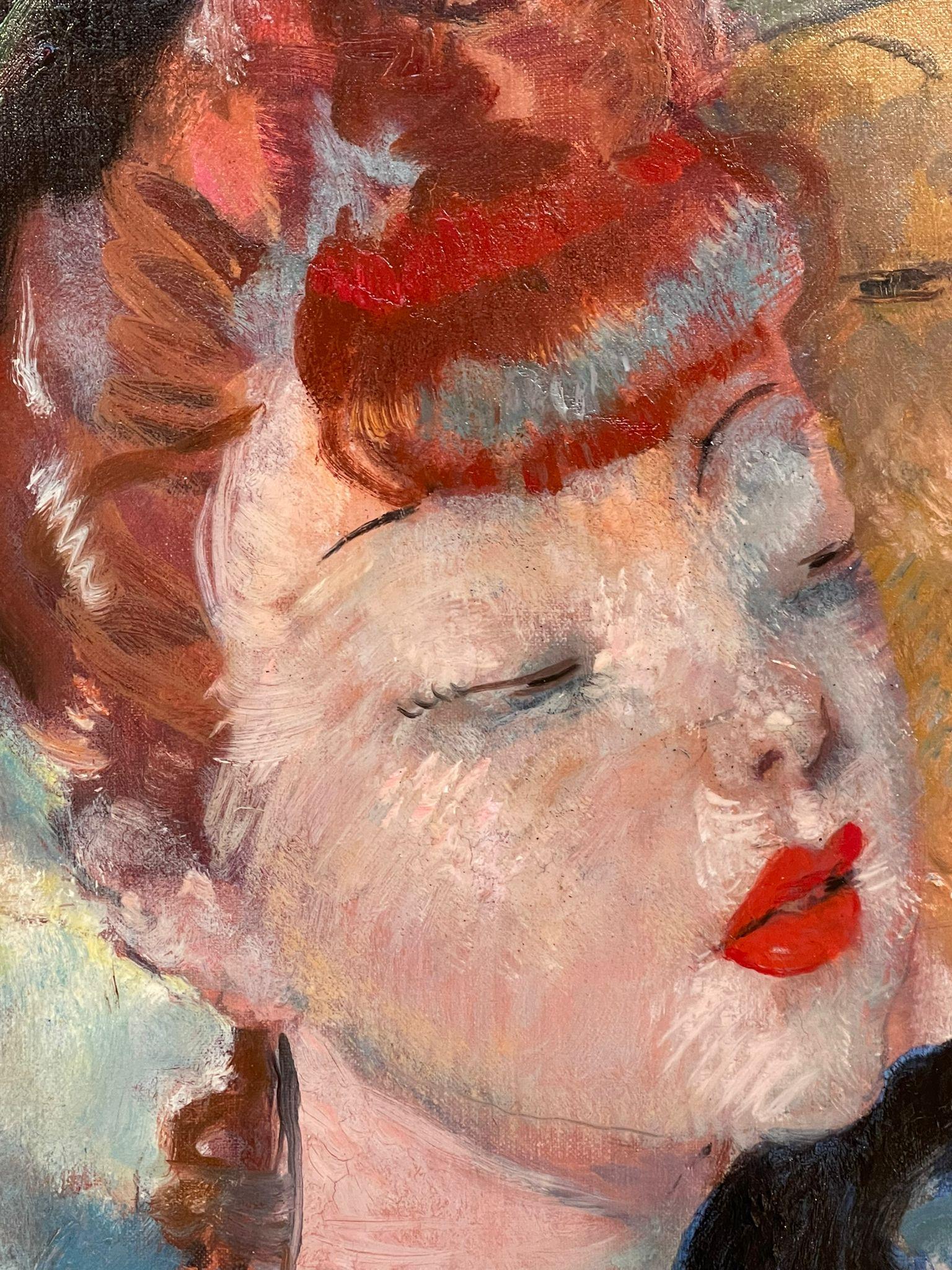 Schwarze Handschuhe, Jean-Gabriel Domergue (1889-1962) im Angebot 5