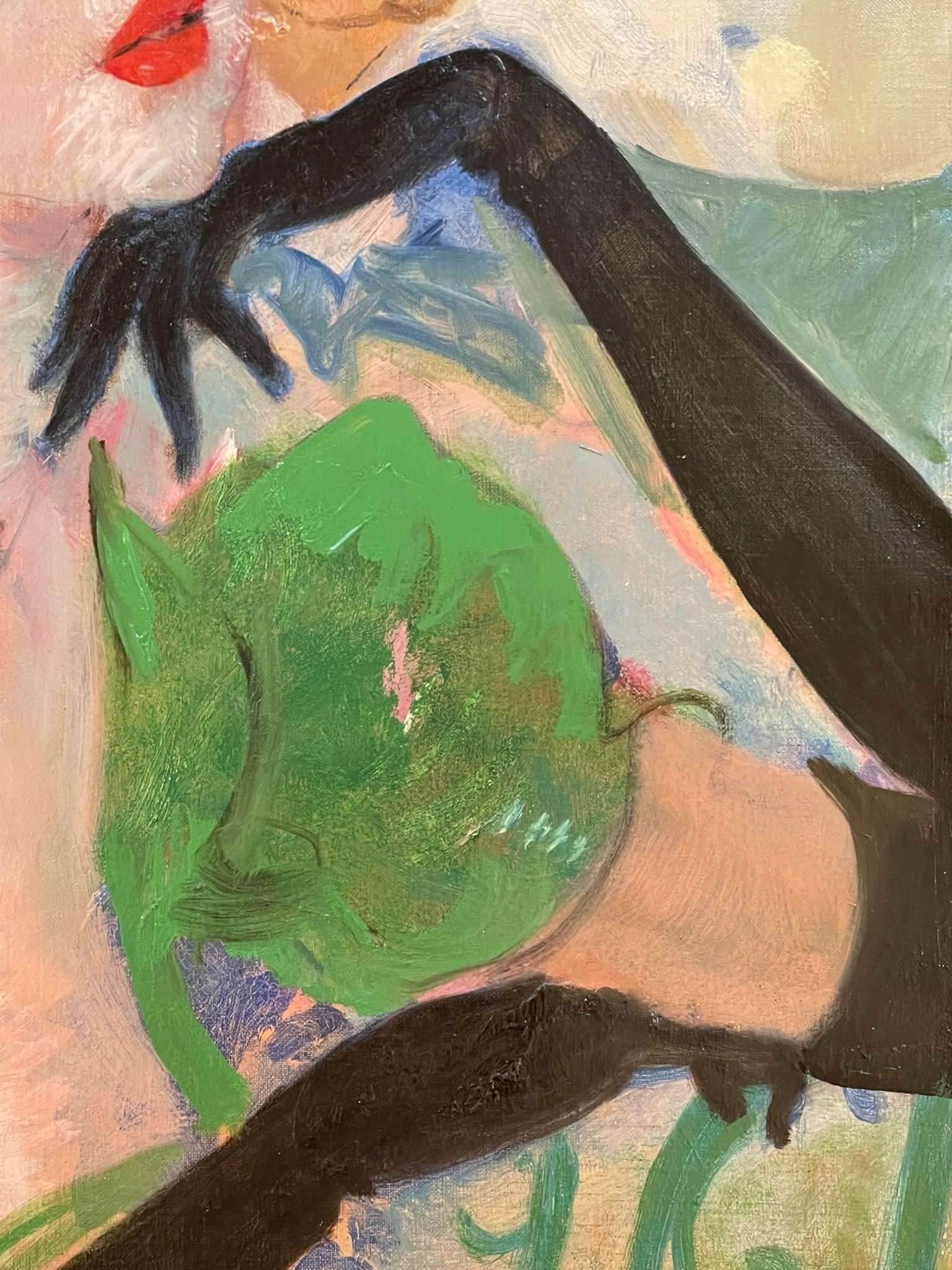 Schwarze Handschuhe, Jean-Gabriel Domergue (1889-1962) im Angebot 6