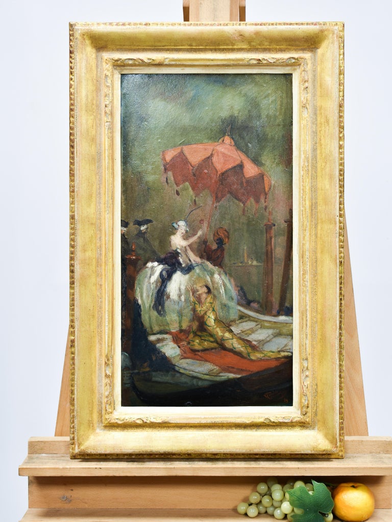 Charming lady holding umbrella - Jean-Gabriel Domergue, 1889-1962 - French For Sale 1