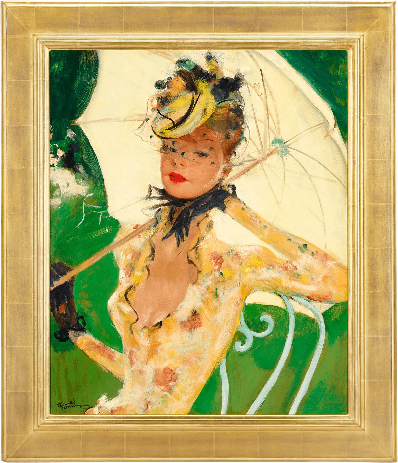 Green Park - Painting by Jean-Gabriel Domergue