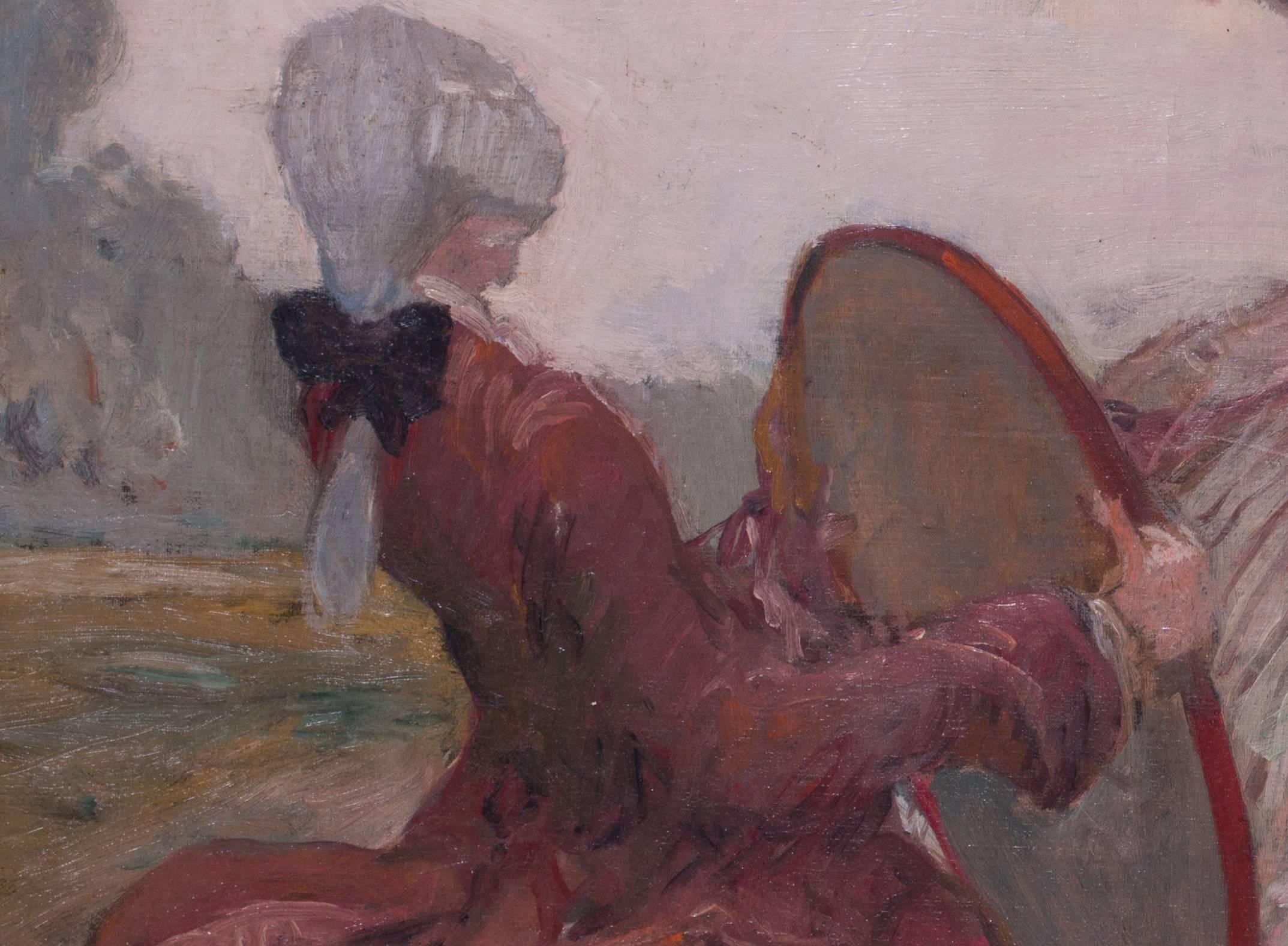 Jean-Gabriel Domergue, première peinture à l'huile originale de deux amoureux en vente 2