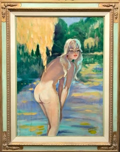 Jean-Gabriel Domergue (French 1889 - 1962);  Nicole; Oil on canvas