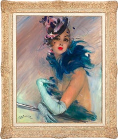 Le boa bleu de Jean-Gabriel Domergue